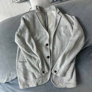 Faherty Light Gray Knit Jacket